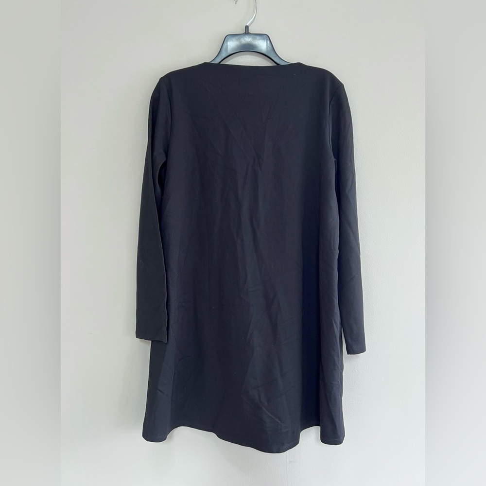Tuckernuck Middleton Square Neck Long Sleeve Mini Dress in Black, size Medium - Picture 3 of 10